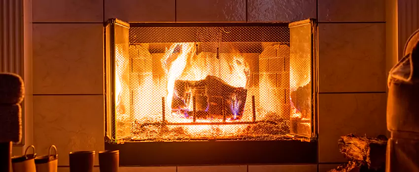 Mendota Hearth Landscape Fireplace Installation in Brook Park, Ohio