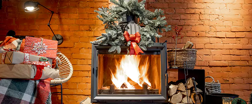 Travis Industries Linear Gas Fireplace Installation in Brook Park, Ohio