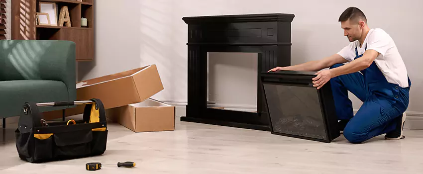 Old Rusted Metal Fireplace Repair And Replacement in Brook Park, OH